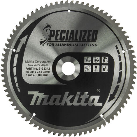 MAKITA B-33342 Specialized for Aluminum 305mm x 30mm x 80T