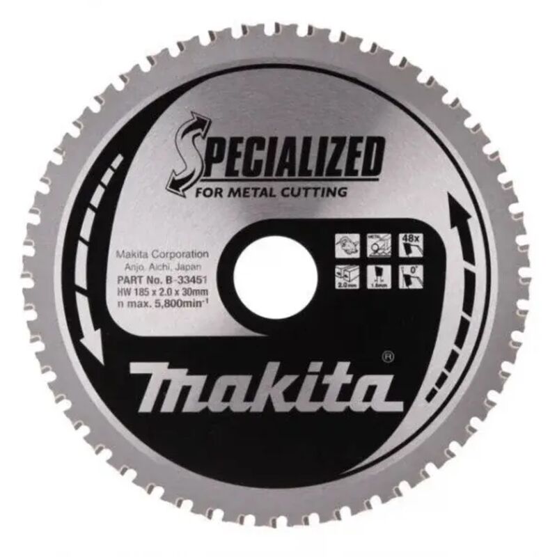 Makita - B-33451 Specialized Lama per seghe circolari 185x30 mm per acciaio sottile