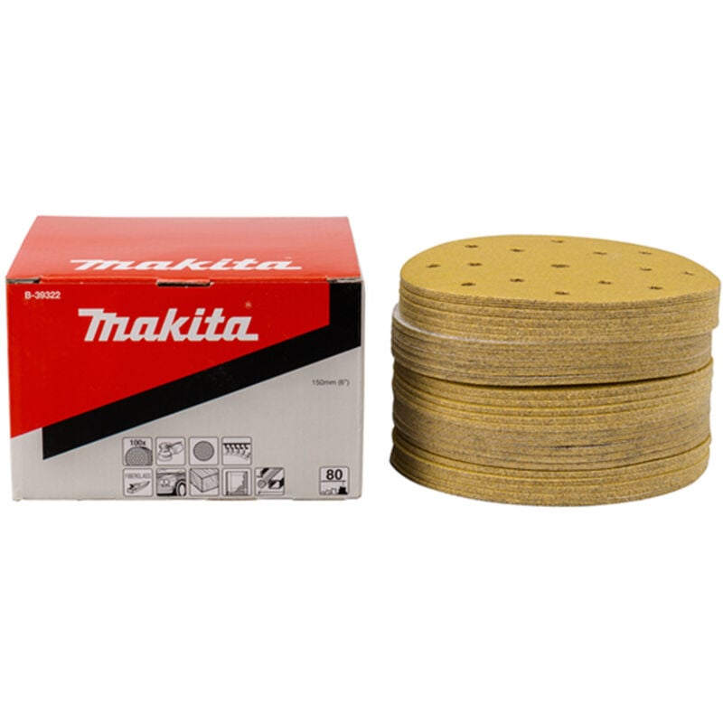 B-39322 Boîtier de disque 150mm G80 100pcs - Makita