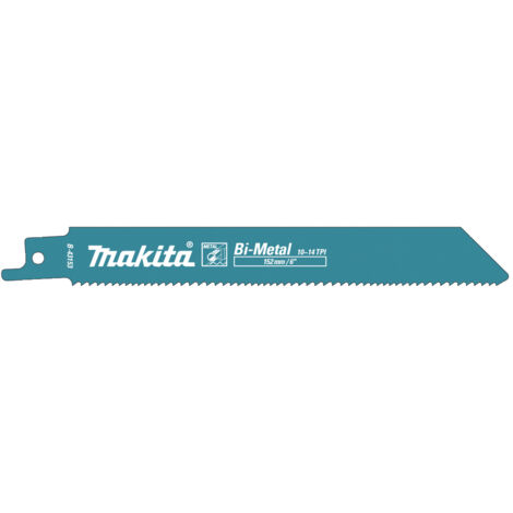 MAKITA B-43153 Scie alternative 152mm pour métal 10/14TPI 5pcs
