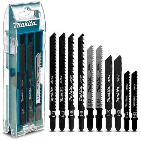 Makita B-44410 10 Piece Jigsaw Blades 50mm 70mm Wood Metal Plastic Aluminium
