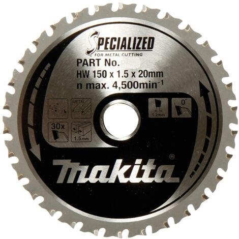 Makita B-47020 Specialized TCT Kreissägeblatt 150x20mm 52T Aluminium