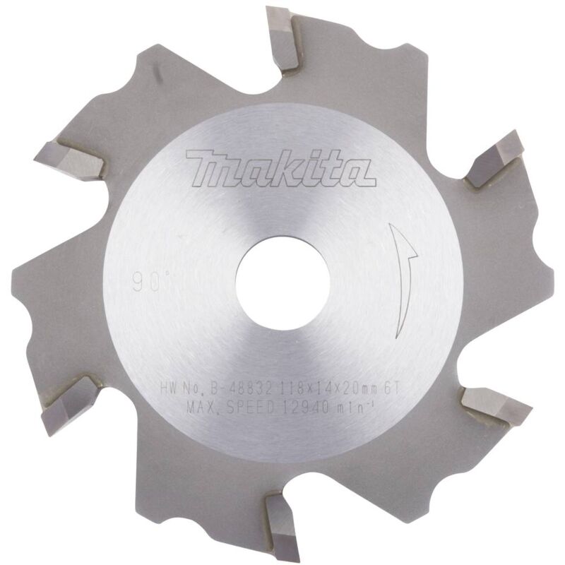B-48832 Fresa per scanalatura Metallo temprato Dimensione, ø 118 mm 1 pezzo - Makita
