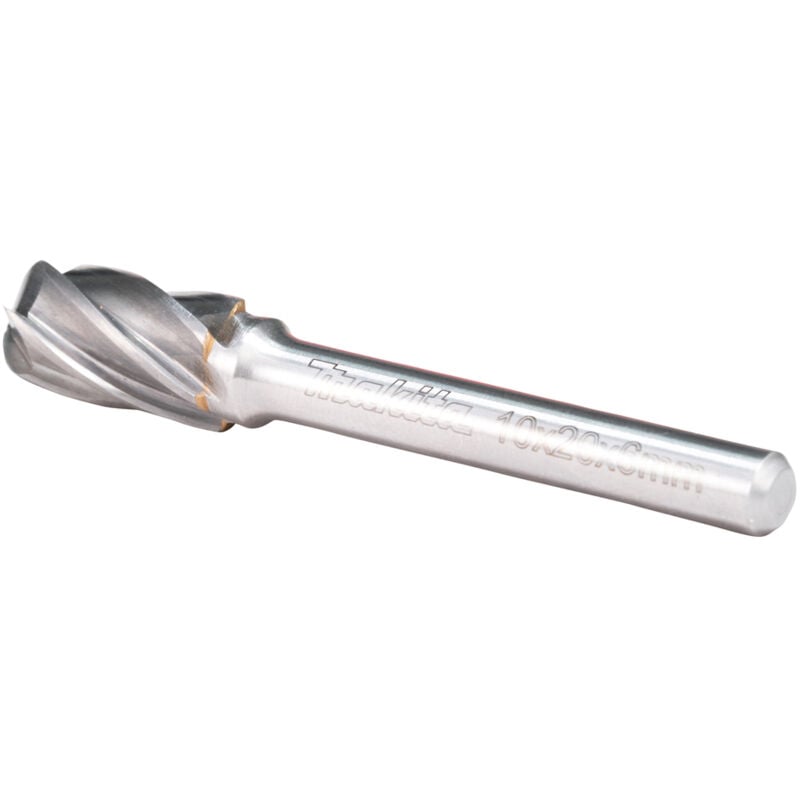 Makita - B-52776 Fraise Sphérique 10x20mm Ø6mm (3/8x3/4' Ø1/2') Dents en aluminium