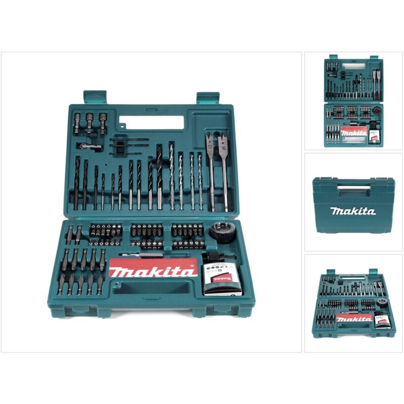 B-53811 Set di 100 punte per avvitatura / foratura con portapunte + Valigetta degli attrezzi - Makita