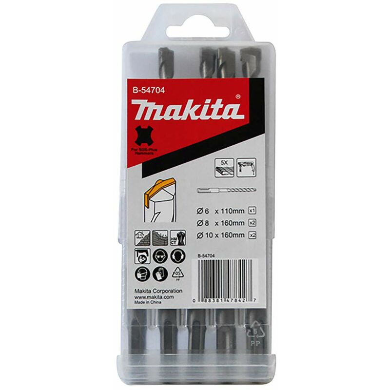 B-54704 set punte sds-plus 6-10 mm - Makita