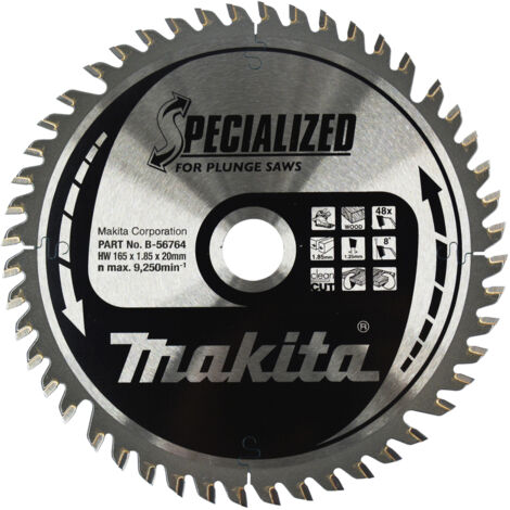 Makita B-56764 Hoja de sierra circular Specialized TCT 165x20mm 48T Madera