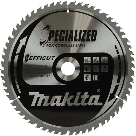 Makita B-67262 305mm x 30mm 80 Teeth Efficut Cordless Mitre Saw Table Saw Blade