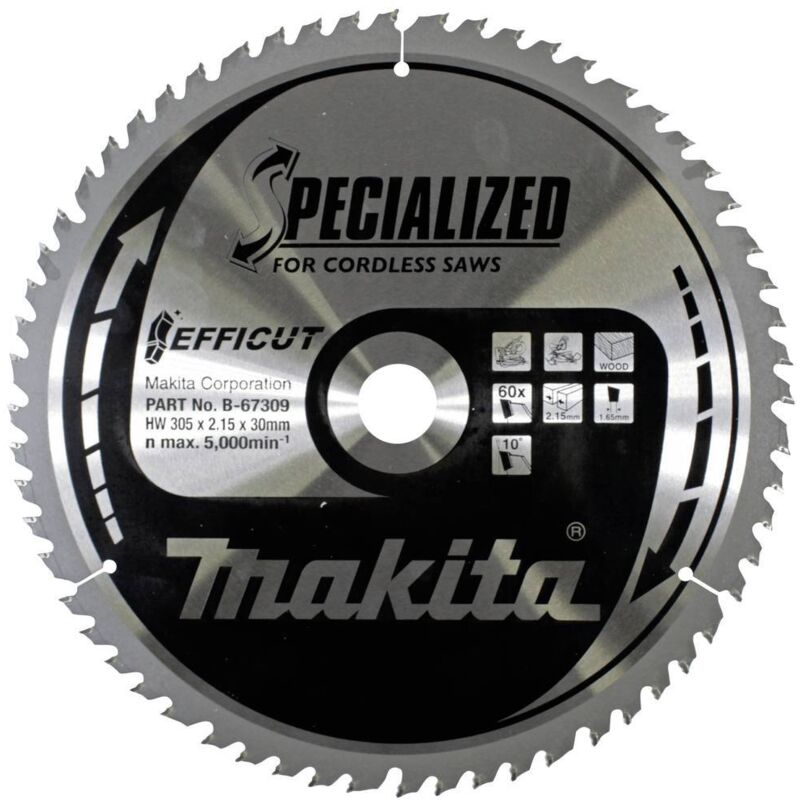 Makita - B-67309 Lama circolare 305 x 30 x 2.15 mm Numero di denti: 60 1 pz.