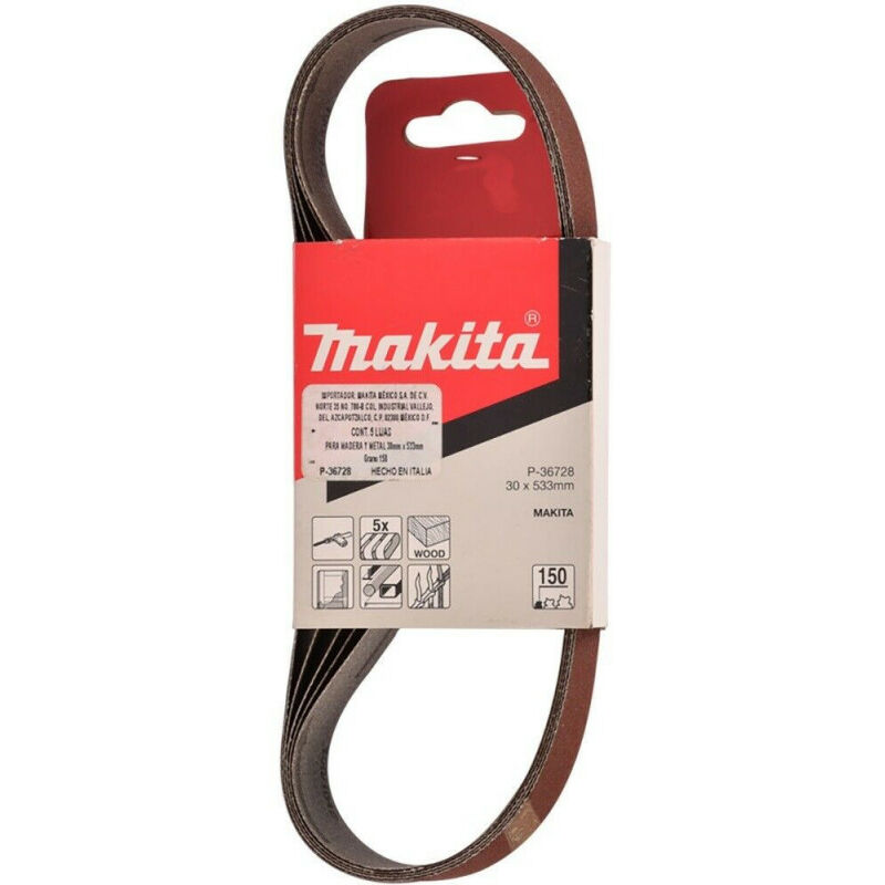 

Banda abrasiva 30 mm x 533 mm - Grano: 150 - Makita