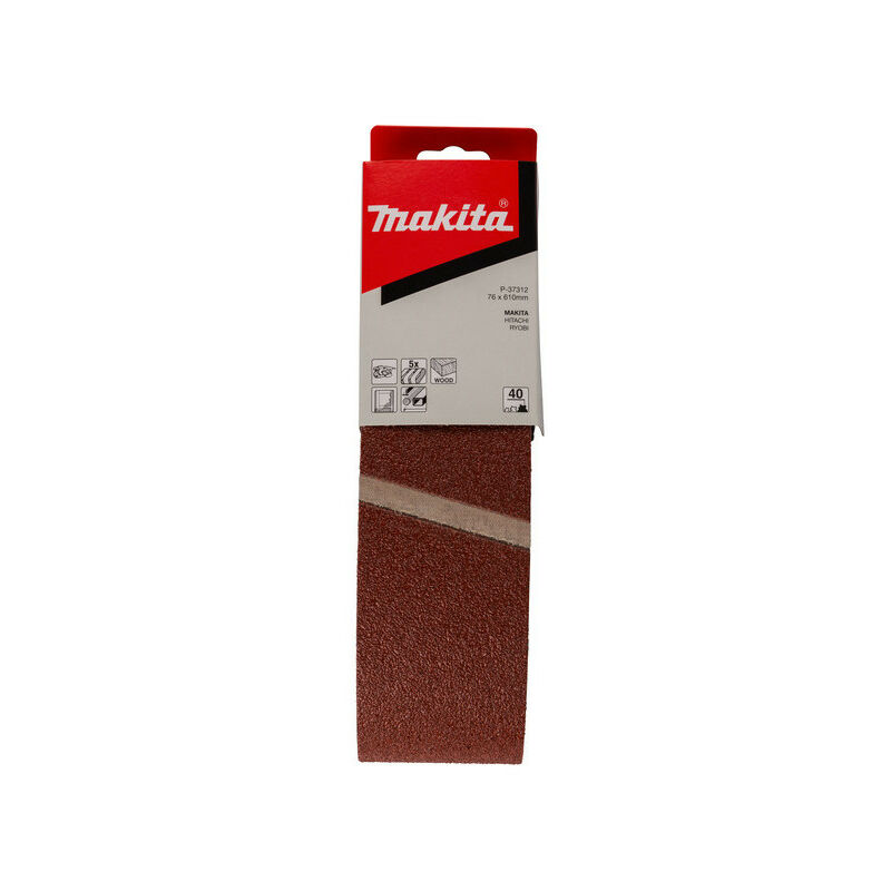 

P-37312 - Pack 5 lijas 76x610 mm para 9920-9924db grano 40 - Makita