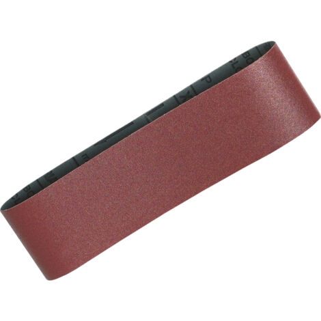 Makita – Bande abrasive de ponceuse 76x610mm P37334 – Grain K80 – Lot de 5 – Pour ponçage bois et métal – Excellent compromis rapidité et finition
