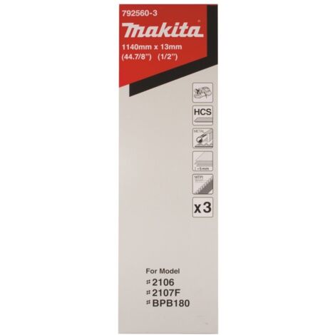 Makita Bandsägeblatt 14 Zähne 14 Zoll 3 Stück (792560-3) 3 Stk