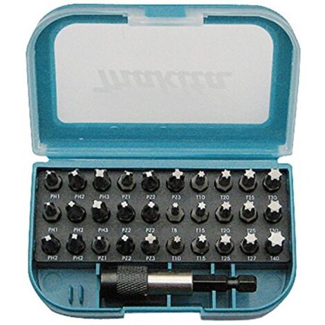 Makita Bit-Box MIX 31pcs. Set 10x P-73374 - Présentoir de comptoir P-73380