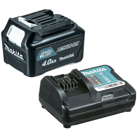 Makita BL1040B BL1041 10.8v 12v CXT Lithium Ion 4.0ah Battery + DC10WC Charger