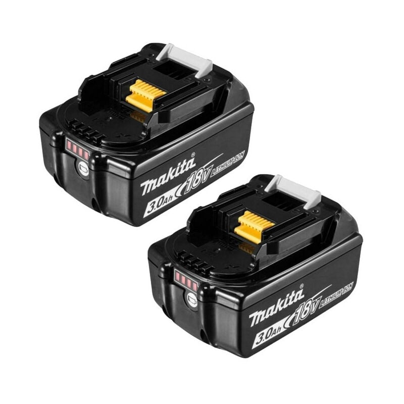 Makita - BL1830BX2 Lot de 2 batteries 18V Li-Ion lxt 3,0 Ah