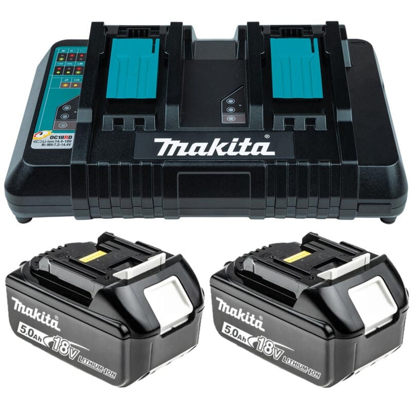 Dc Rd V Lxt Twin Port Charger With X Ah Batteries Makita