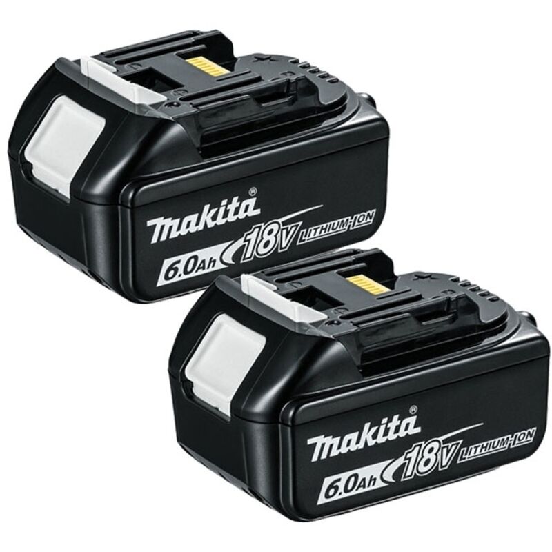 BL1860 18V LXT 6.0Ah Li-Ion Batteries (Twin Pack) - Makita