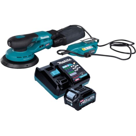 Makita BO 002 CGD101 Akku Exzenterschleifer 40 V max. 150 mm 5,0 mm Hub Brushless + 1x Akku 2,5 Ah + Ladegerät
