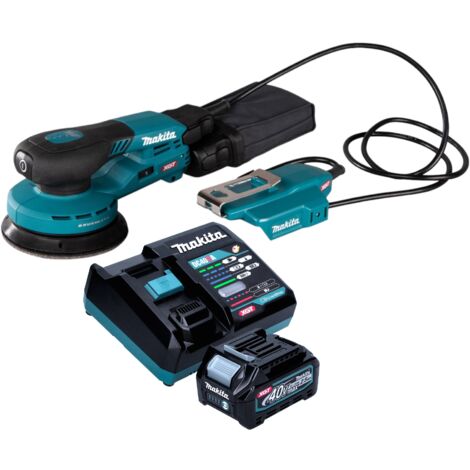 Makita BO 003 CGD101 Akku Exzenterschleifer 40 V max. 125 mm 3,0 mm Hub Brushless + 1x Akku 2,5 Ah + Ladegerät