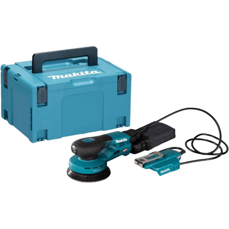 Bo 003 CGZ01 Ponceuse excentrique sans fil 40 v max. 125 mm 3,0 mm course Brushless + Makpac - sans batterie, sans chargeur - Makita