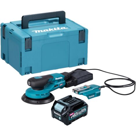 Makita BO 004 CGD101 Akku Exzenterschleifer 40 V max. 150 mm 3,0 mm Hub Brushless + 1x Akku 2,5 Ah + Makpac - ohne Ladegerät