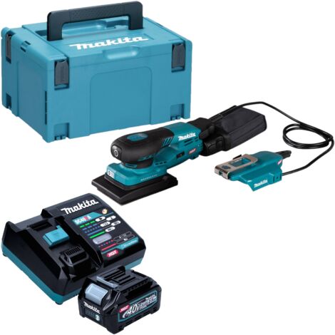 Makita BO 005 CGD101 Akku Schwingschleifer 40 V max. 80 x 130 mm 3,0 mm Hub Brushless + 1x Akku 2,5 Ah + Ladegerät + Makpac