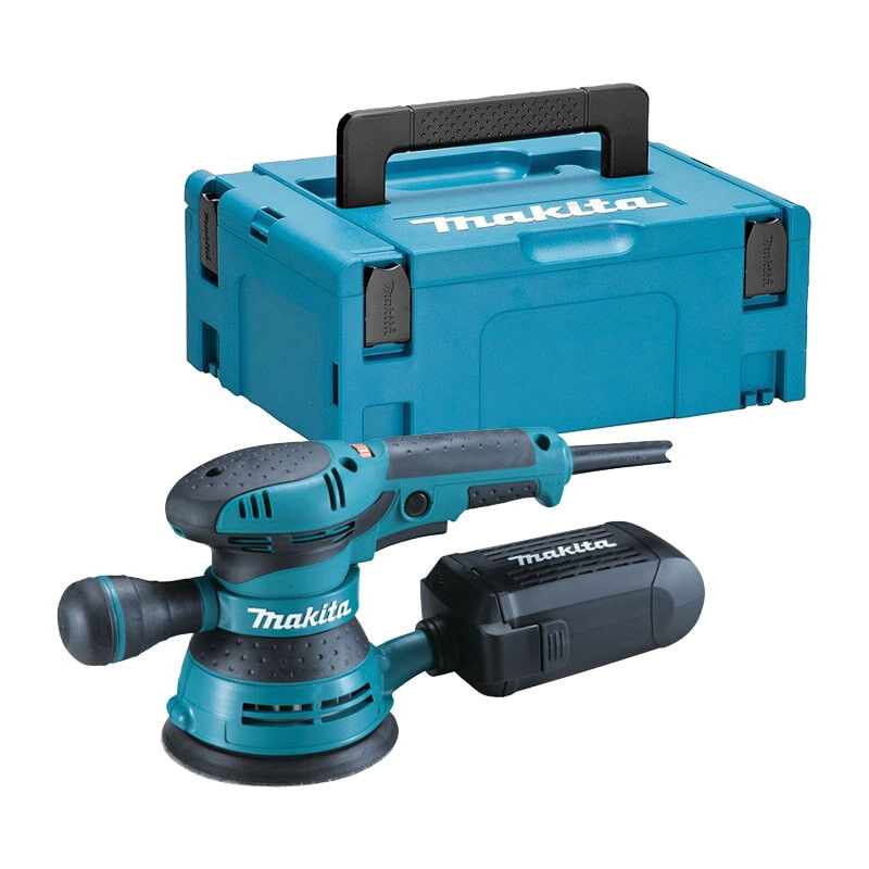 Ponceuse excentrique Makita BO5041J en coffret MakPac - 300W - Ø125mm + 1 Abrasif