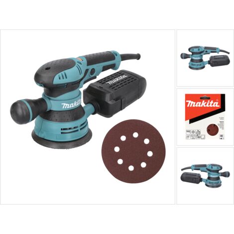 Makita BO 5041 K Lijadora orbital 300W / 125 mm en maletín de transporte