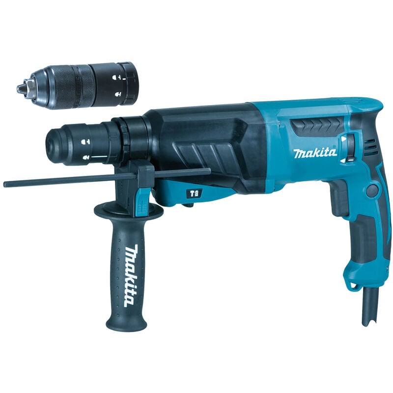 Image of Bohrhammer HR2630T 800 w SDS-Plus 26 mm 2,4 j 1.200 U/min Bohren, Schlagbohren und Meißeln mit Schnellspannbohrfutter - Makita