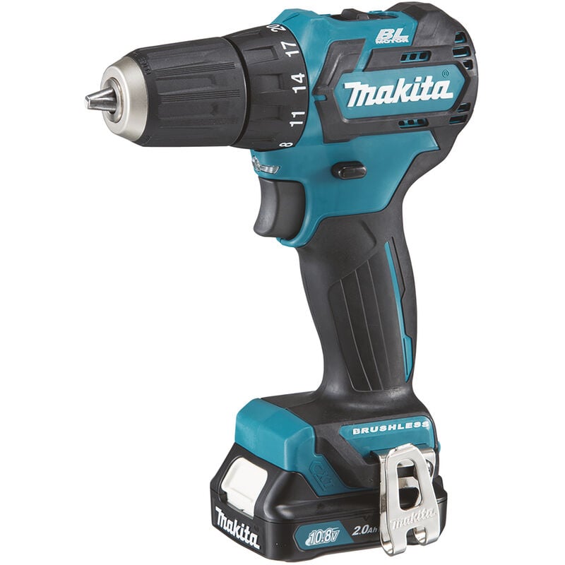 Image of Bohrschrauber 12 v cxt Li-Ion 2 Ah ø 10 mm Makita 2 Akkus, Ladegerät, Koffer - DF332DSAJ