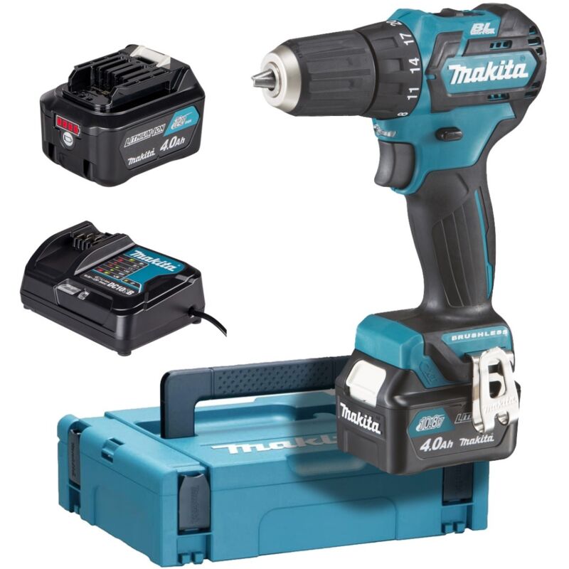 12 v cxt Li-Ion 4 Ah Bohrschrauber ø 10 mm Makita 2 Akkus, Ladegerät, Box – DF332DSMJ