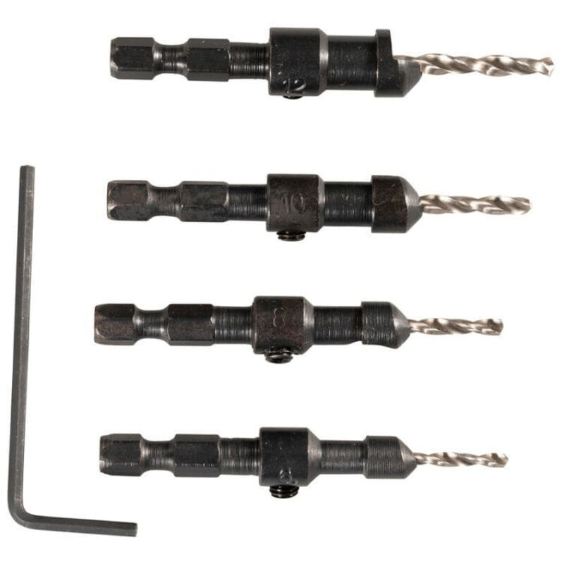 Fräsersatz Mit Bohrern 4-teilig Makita D-73455