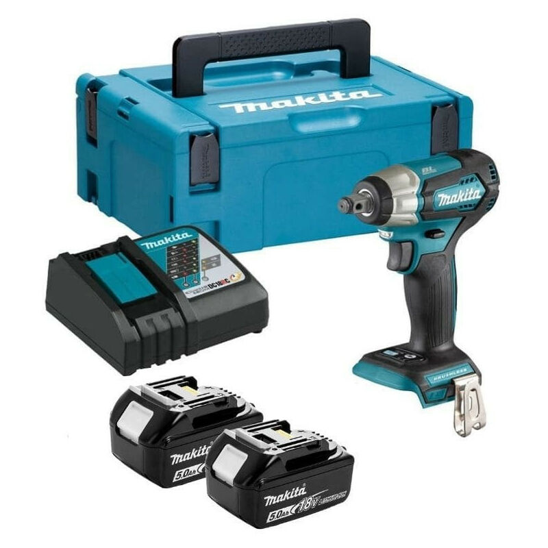 Boulonneuse à chocs 18V lxt 180 Nm 1/2' (2x5,0 Ah) en makpac Makita DTW181RTJ