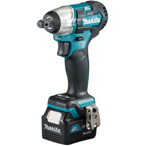 Makita – Boulonneuse à chocs 12V 4Ah 165Nm – Avec 2 batteries Li-Ion et chargeur – Moteur Brushless – Coffret de transport – TW161DSMJ - ION 4 AH