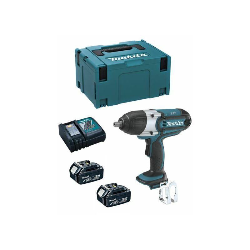 Clé à Chocs 1/2' Makita 440 nm - 18 v avec batteries 5 ah - DTW450RTJ