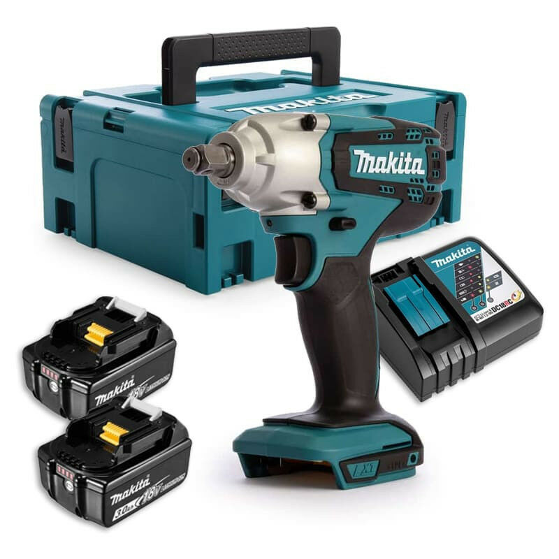 Boulonneuse à chocs 18V 1/2' 190 Nm (2x3,0 Ah) en makpac Makita DTW190RFJ