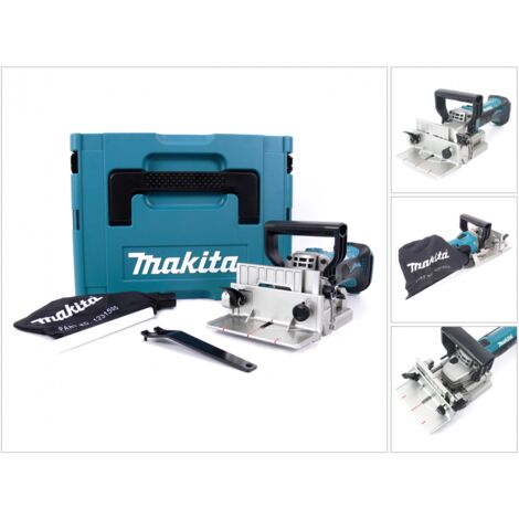 Makita BPJ 180 ZJ Akku Nutfräse 18 V, im MAKPAC, ohne Akku und Ladegerät