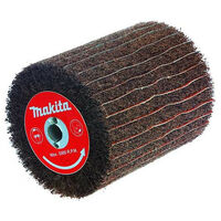 MAKITA Brosse texture abrasive et lamelles papier abrasif pour réf. 9741