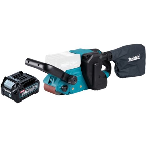 Makita BS 001 GD1 Akku Bandschleifer 40 V max. 76 x 533 mm Brushless + 1x Akku 2,5 Ah - ohne Ladegerät