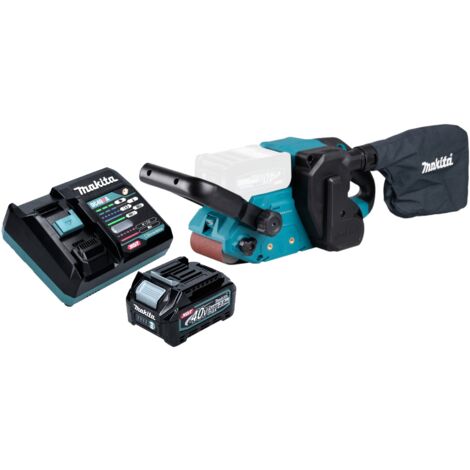 Makita BS 001 GD101 Akku Bandschleifer 40 V max. 76 x 533 mm Brushless + 1x Akku 2,5 Ah + Ladegerät