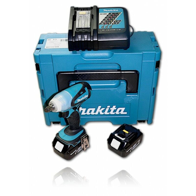 Image of Makita - btw 251 rfj Akku Schlagschrauber 18V 230Nm mit 2x 3,0 Ah Akku und Lader im makpac 2