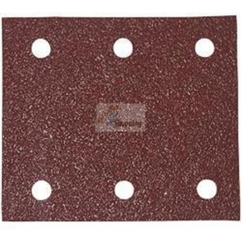 Carta abrasiva Makita 114 x 102 mm, K80, 50 pz. 114 x 102 mm - K80 - 50 pz. - 6 fori
