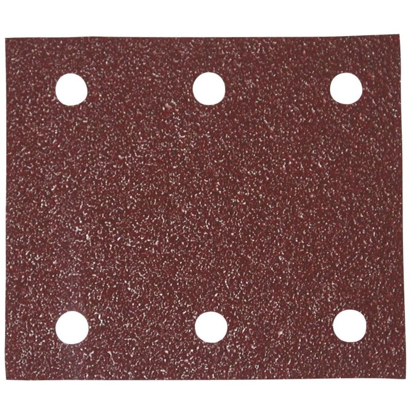 Carta abrasiva Makita 114 x 102 mm, K120, 50 pz. 114 x 102 mm - K120 - 50 pz. - 6 fori