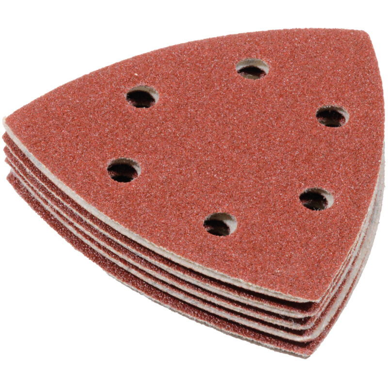 Makita Carta abrasiva deltoide, 10 pz. Chiusura a velcro - legno / metallo - K240