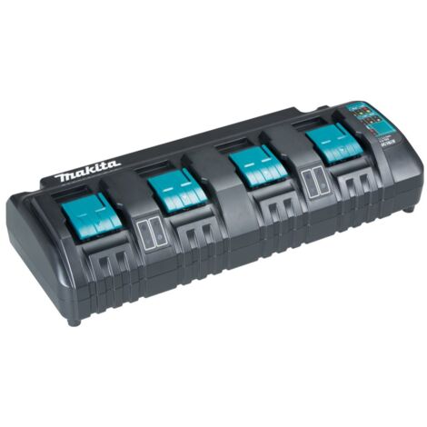 Makita Chargeur 4 emplacements DC18SF pour batteries Li-Ion 14,4 - 18 volts