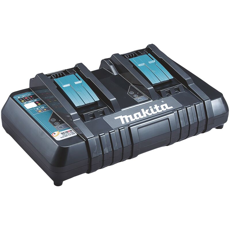 Caricabatterie Doppio Makita DC18RD 196933-6 14,4V / 18V LXT Rapido