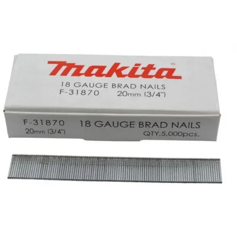 Groppini tipo 18GA confezione da 5.000 Pz. - 45 mm - Makita