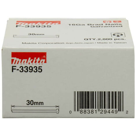 Makita Clou tête écrasée 30 mm 2000 pièces