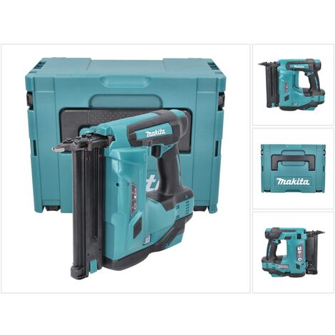Makita – Cloueur pneumatique sans fil 18V – Longueur clou 15-50 mm – Angle 90° – Coffret MakPac – Sécurité à vide – Compact et polyvalent - DBN 500 ZJ